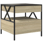 Salongbord Med Infinity Led Sonoma Eik 50X50X51 Cm