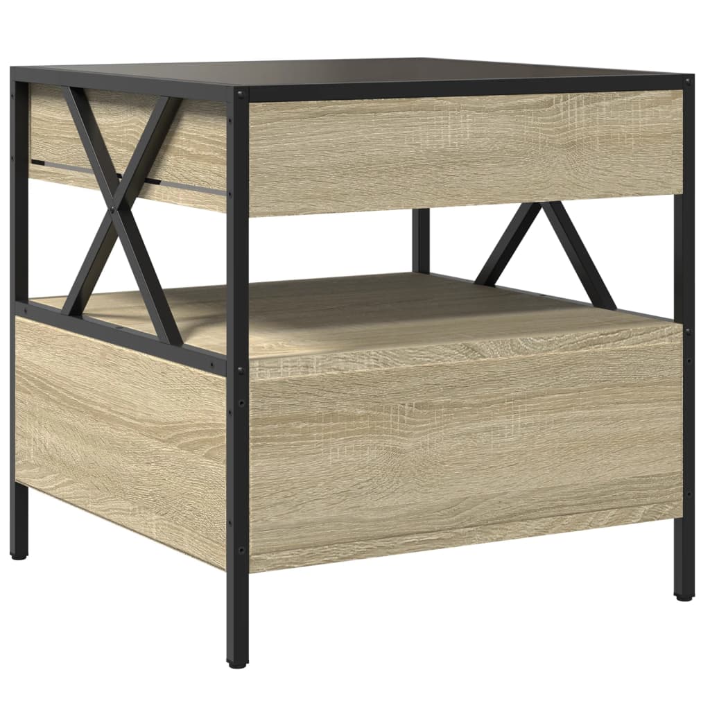 Salongbord Med Infinity Led Sonoma Eik 50X50X51 Cm