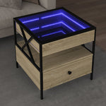 Salongbord Med Infinity Led Sonoma Eik 50X50X51 Cm