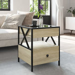 Salongbord Med Infinity Led Sonoma Eik 40X40X51 Cm