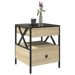 Salongbord Med Infinity Led Sonoma Eik 40X40X51 Cm
