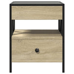 Salongbord Med Infinity Led Sonoma Eik 40X40X51 Cm