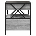 Salongbord Med Infinity Led Grå Sonoma 40X40X51 Cm