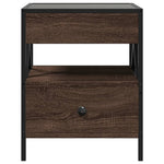 Salongbord Med Infinity Led Brun Eik 40X40X51 Cm