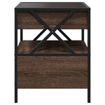 Salongbord Med Infinity Led Brun Eik 40X40X51 Cm