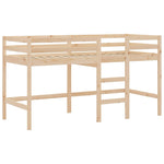 Køyeseng For Barn Med Gardiner Rosa 90X190 Cm Heltre Furu