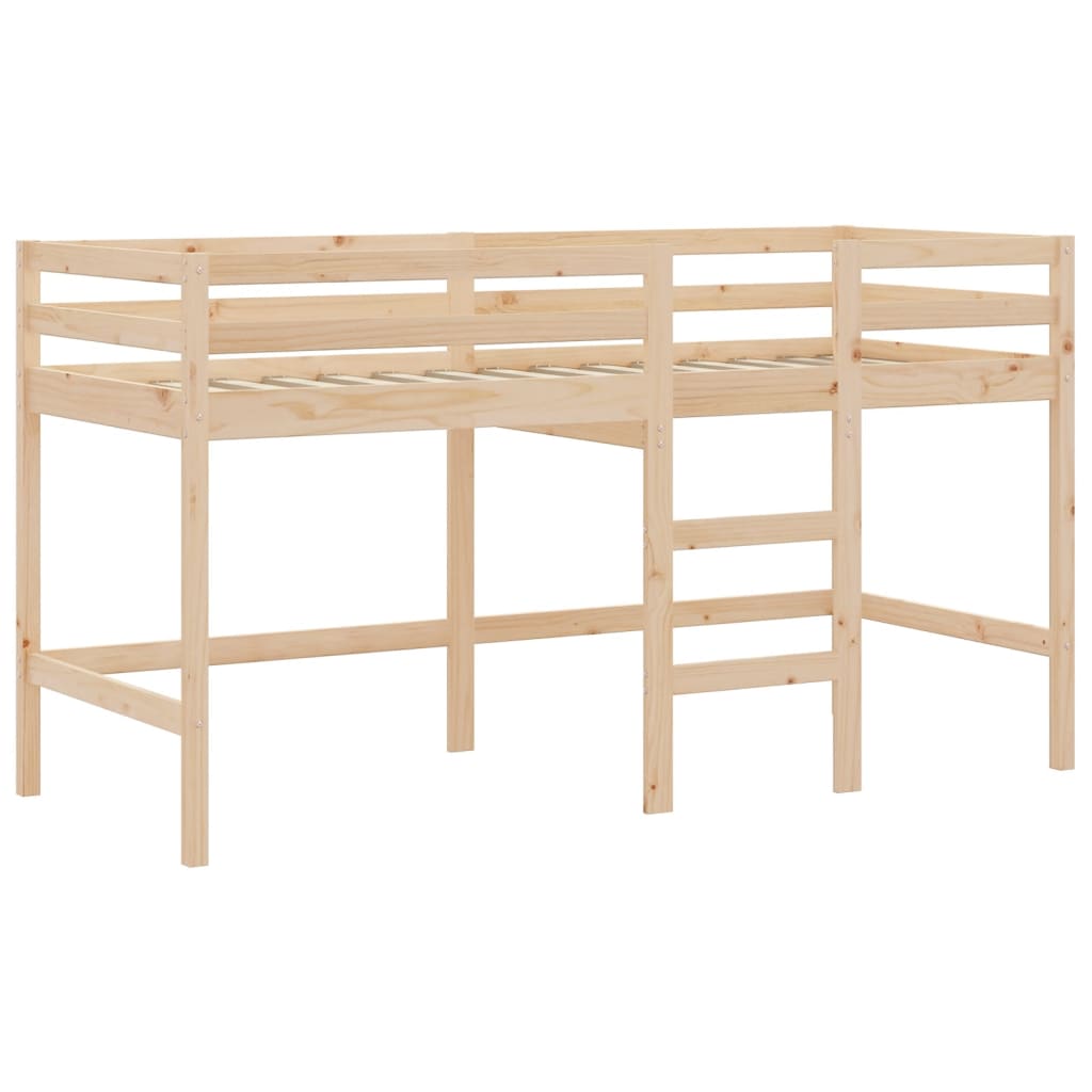 Køyeseng For Barn Med Gardiner Rosa 90X190 Cm Heltre Furu