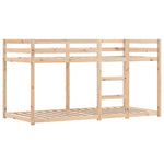 Køyeseng Med Gardiner Rose 80X200 Cm Heltre Furu