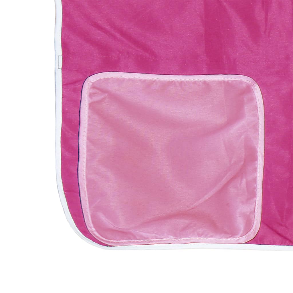 Køyeseng Med Gardiner Rose 90X190 Cm Heltre Furu