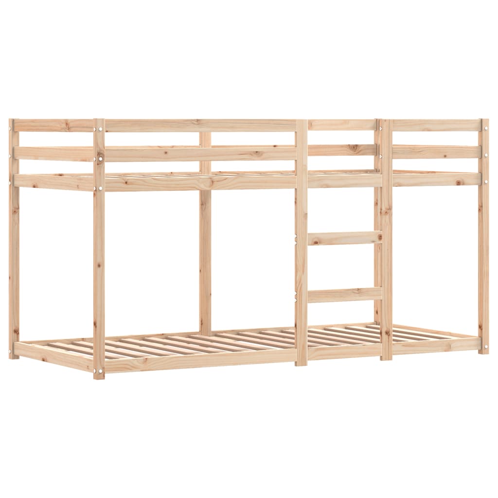 Køyeseng Med Gardiner Rose 90X190 Cm Heltre Furu