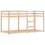 Køyeseng Med Gardiner Rose 90X190 Cm Heltre Furu