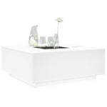 Salongbord Med Infinity Led Hvit 100X100X40 Cm