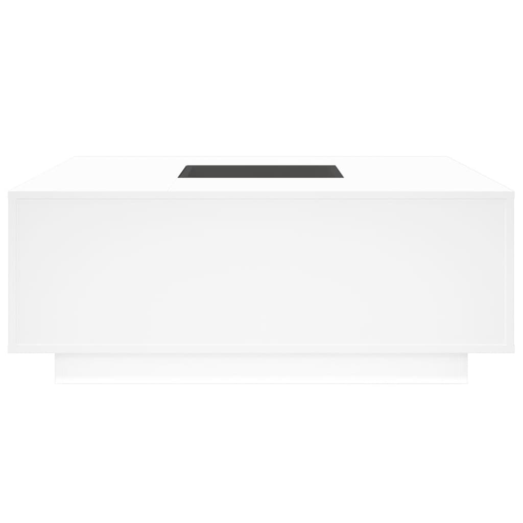 Salongbord Med Infinity Led Hvit 100X100X40 Cm