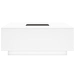 Salongbord Med Infinity Led Hvit 100X100X40 Cm