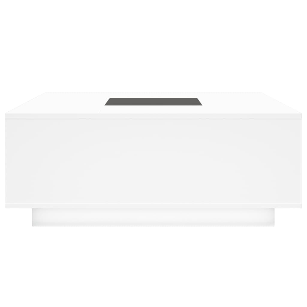 Salongbord Med Infinity Led Hvit 100X100X40 Cm