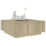 Salongbord Med Infinity Led Sonoma Eik 100X100X40 Cm