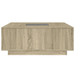 Salongbord Med Infinity Led Sonoma Eik 100X100X40 Cm