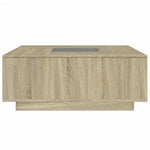 Salongbord Med Infinity Led Sonoma Eik 100X100X40 Cm