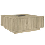 Salongbord Med Infinity Led Sonoma Eik 100X100X40 Cm