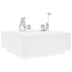 Salongbord Hvit 100X100X40 Cm Konstruert Tre
