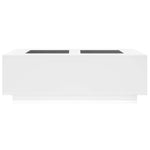 Salongbord Med Infinity Led Hvit 116X69X40 Cm