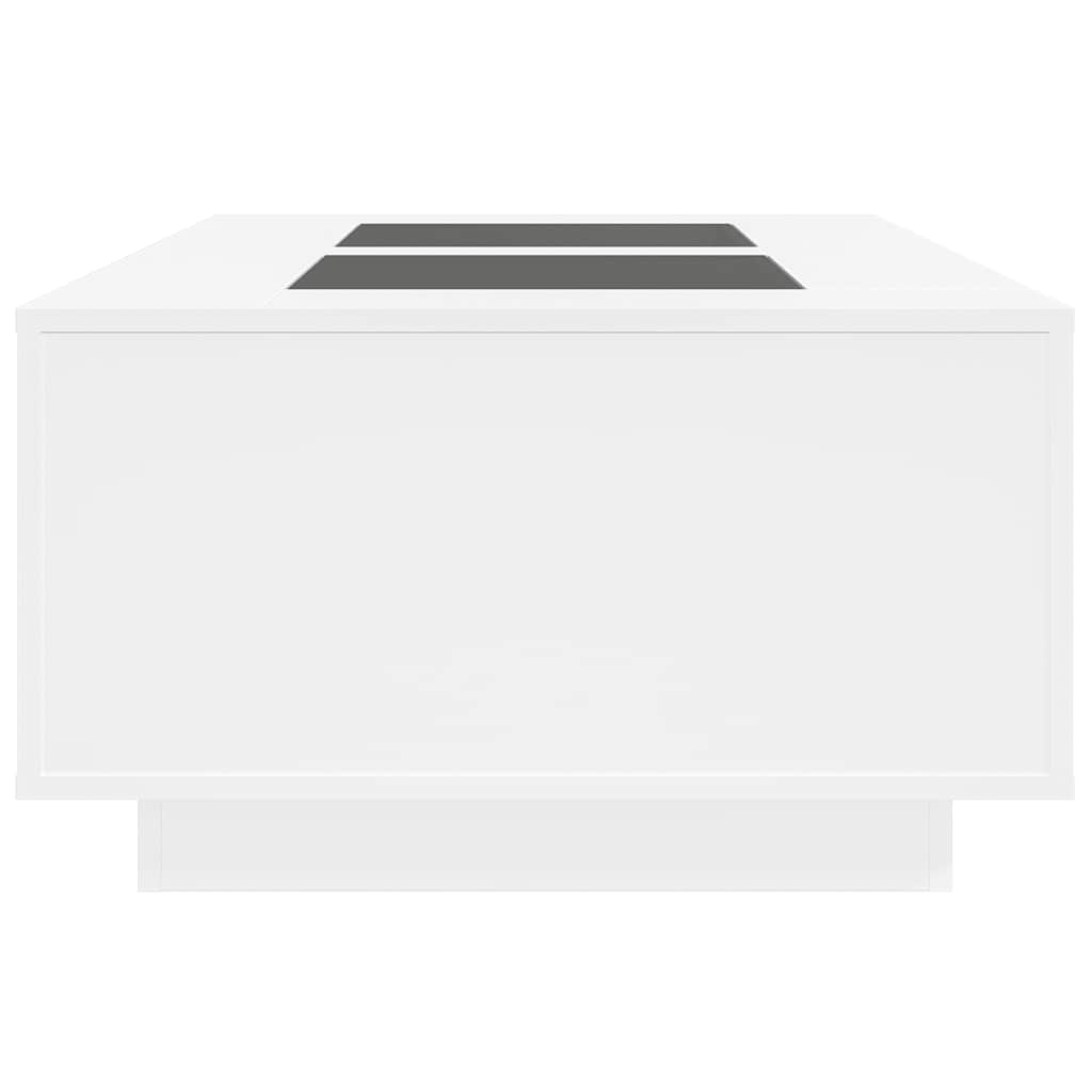 Salongbord Med Infinity Led Hvit 116X69X40 Cm