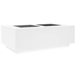 Salongbord Med Infinity Led Hvit 116X69X40 Cm