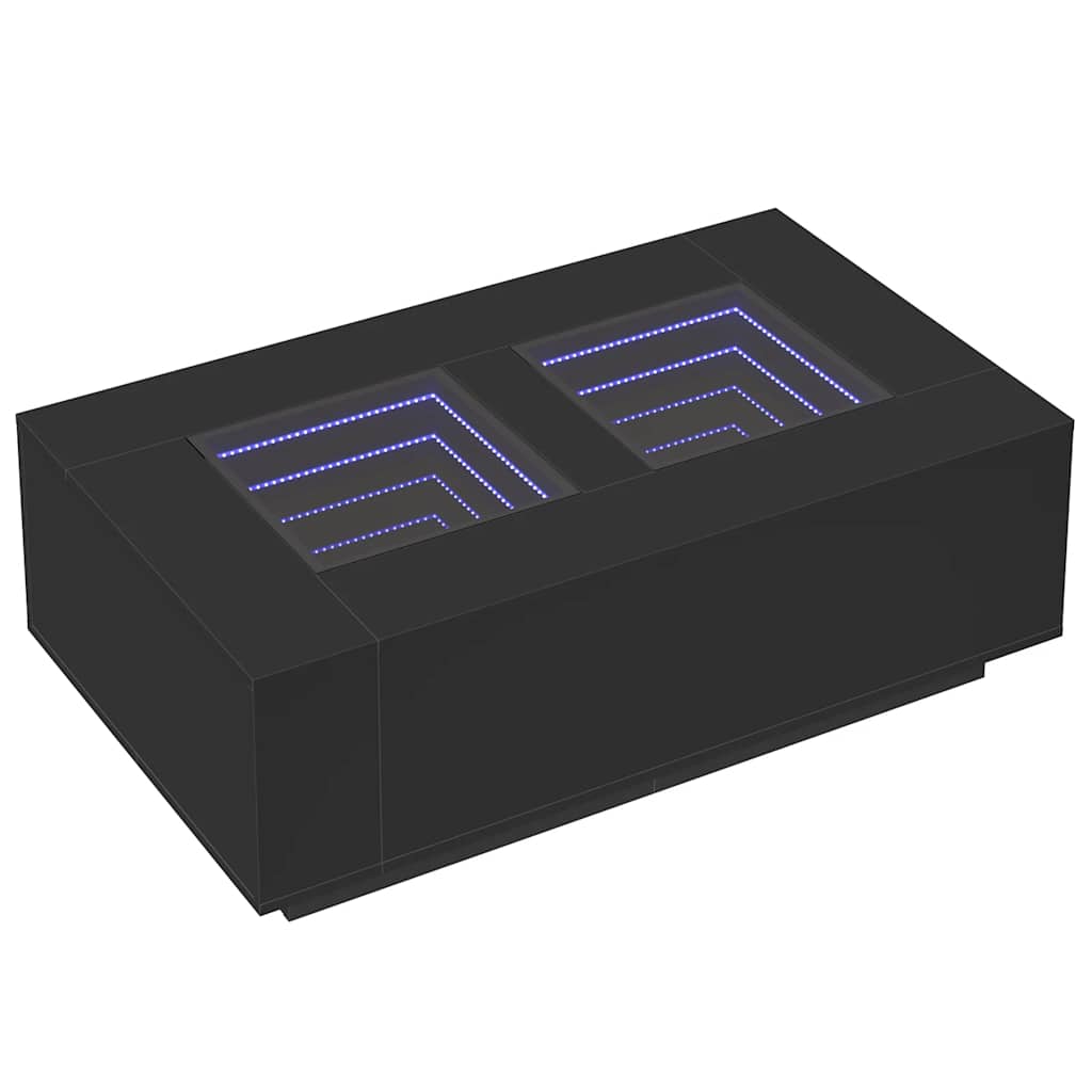 Salongbord Med Infinity Led Svart 116X69X40 Cm