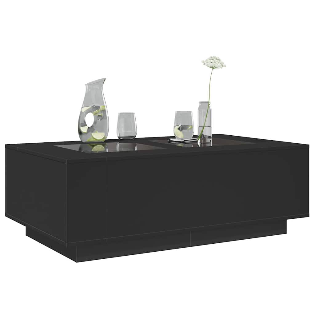 Salongbord Med Infinity Led Svart 116X69X40 Cm