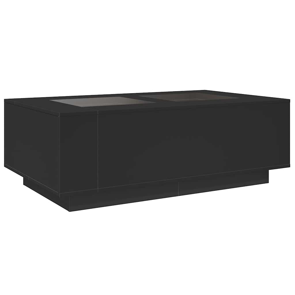 Salongbord Med Infinity Led Svart 116X69X40 Cm