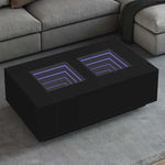 Salongbord Med Infinity Led Svart 116X69X40 Cm
