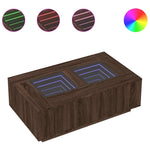 Salongbord Med Infinity Led Brun Eik 116X69X40 Cm