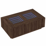 Salongbord Med Infinity Led Brun Eik 116X69X40 Cm