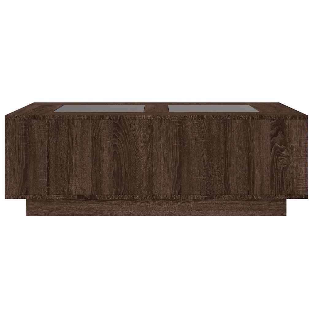 Salongbord Med Infinity Led Brun Eik 116X69X40 Cm