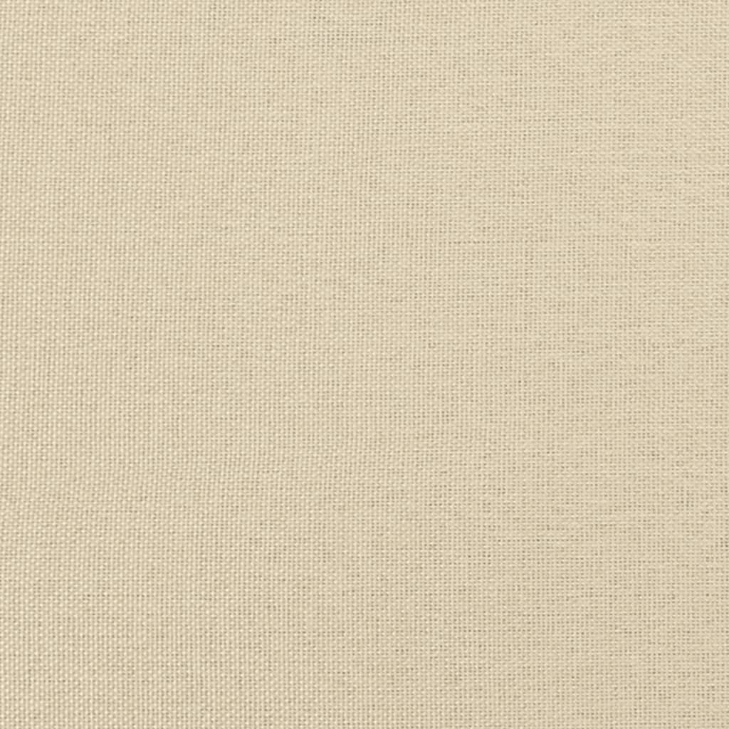 Seng Med Madrass Boksfjær Kremhvit 180X200 Cm Stoff