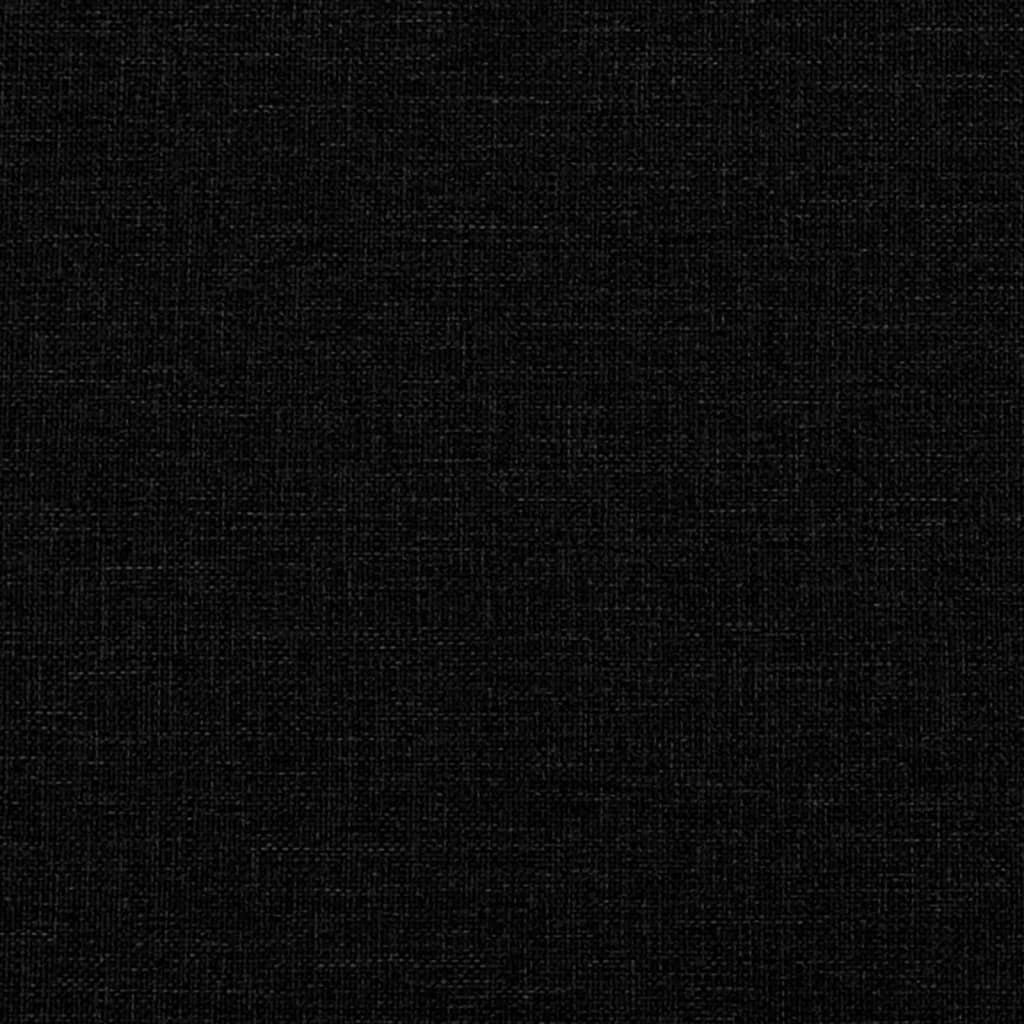 Seng Med Madrass Boksfjær Svart 100X200 Cm Stoff