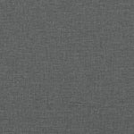 Seng Med Madrass Boksfjær Mørkegrå 120X200 Cm Stoff