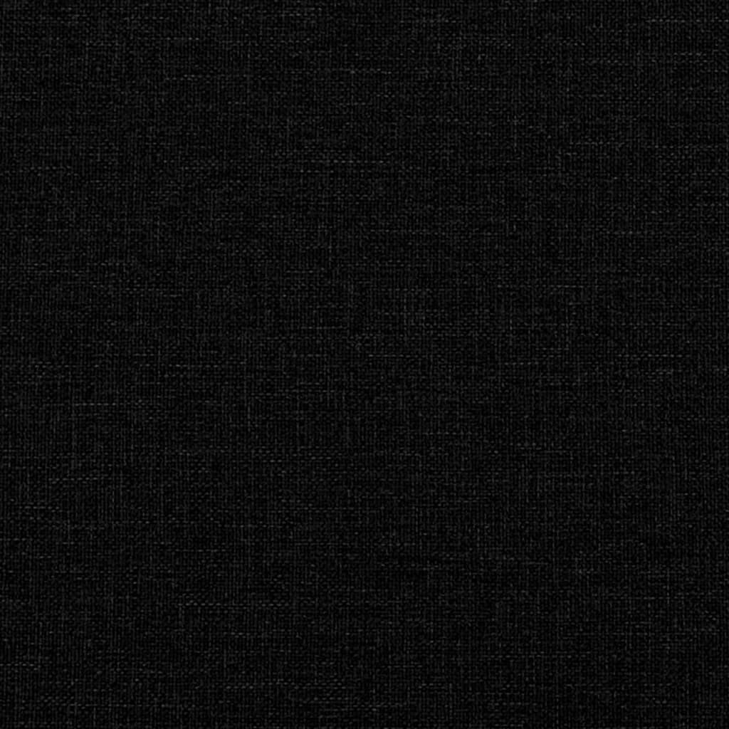 Seng Med Madrass Boksfjær Svart 180X200 Cm Stoff