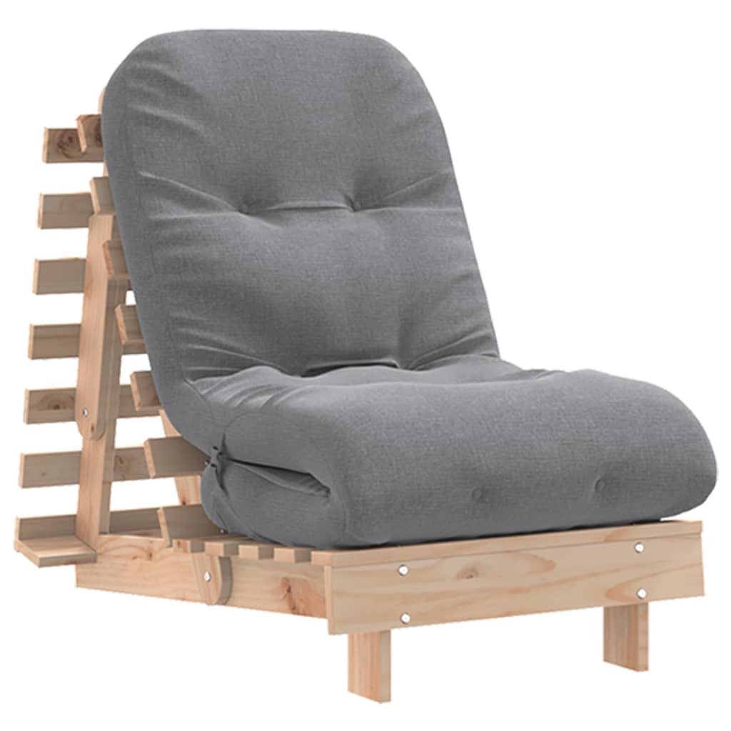 Futonsofa Med Madrass 60X206X11 Cm Heltre Furu