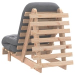 Futonsofa Med Madrass 60X206X11 Cm Heltre Furu