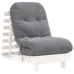Futonsofa Med Madrass Hvit 60X206X11 Cm Heltre Furu