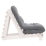 Futonsofa Med Madrass Hvit 60X206X11 Cm Heltre Furu