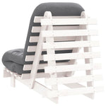 Futonsofa Med Madrass Hvit 60X206X11 Cm Heltre Furu