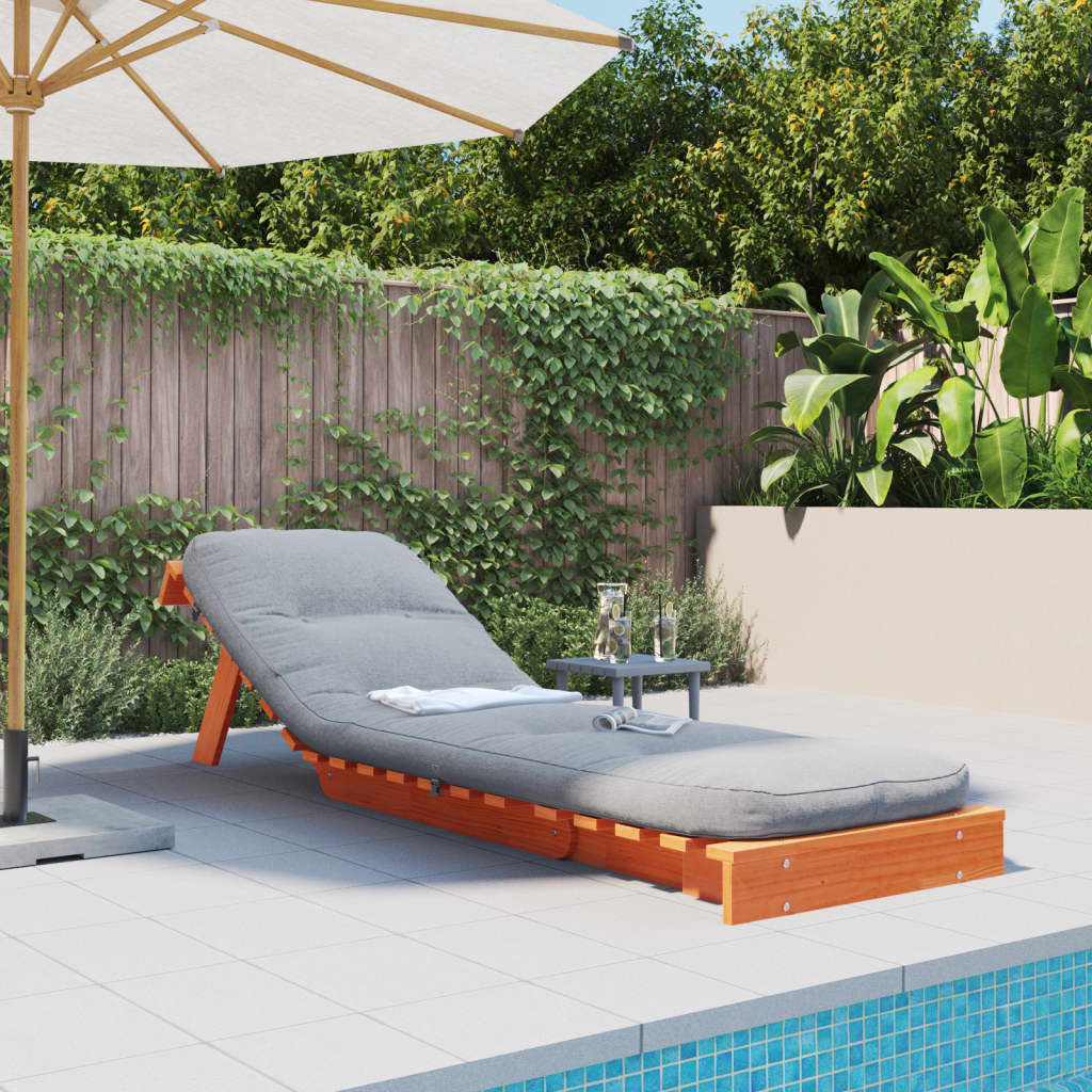Futonsofa Med Madrass Voksbrun 60X206X11 Cm Heltre Furu