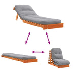 Futonsofa Med Madrass Voksbrun 60X206X11 Cm Heltre Furu