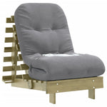 Futonsofa Med Madrass 60X206X11 Cm Impregnert Furu