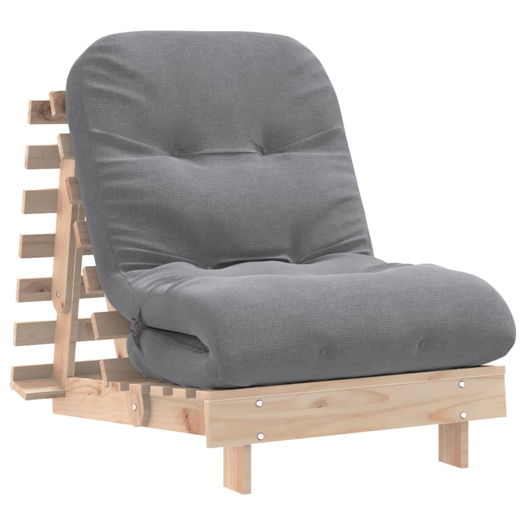 Futonsofa Med Madrass 70X206X11 Cm Heltre Furu