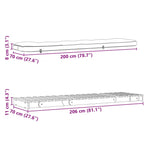 Futonsofa Med Madrass 70X206X11 Cm Heltre Furu