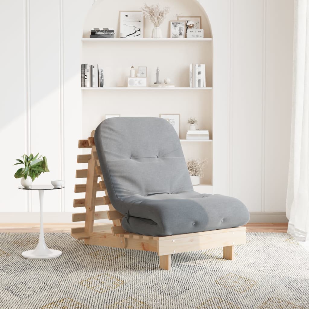 Futonsofa Med Madrass 70X206X11 Cm Heltre Furu