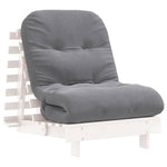 Futonsofa Med Madrass Hvit 70X206X11 Cm Heltre Furu